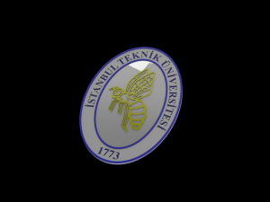 Istanbul Technical University Logo Model Cetak 3D