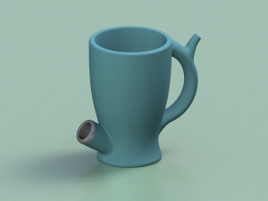 SMOKE MUG DESIGN 01 Modelo de Impressão 3D