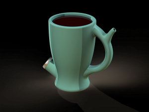 SMOKE MUG DESIGN 01 3D Baskı Modeli