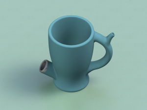 SMOKE MUG DESIGN 01 3D Baskı Modeli