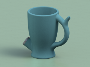 SMOKE MUG DESIGN 01 3D Baskı Modeli
