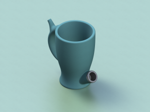 SMOKE MUG DESIGN 01 3D Baskı Modeli