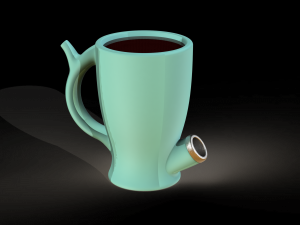 SMOKE MUG DESIGN 01 3D Baskı Modeli
