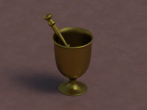 BRASS MORTAR 3D Print Model