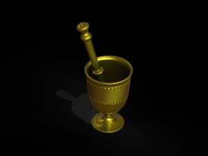 BRASS MORTAR 3Dプリントモデル