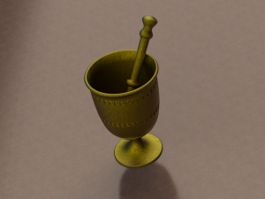 BRASS MORTAR 3Dプリントモデル