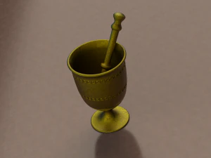 BRASS MORTAR 3D Print Model