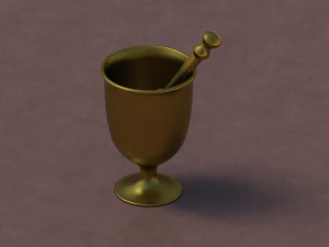 BRASS MORTAR 3D Print Model
