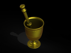 BRASS MORTAR 3Dプリントモデル