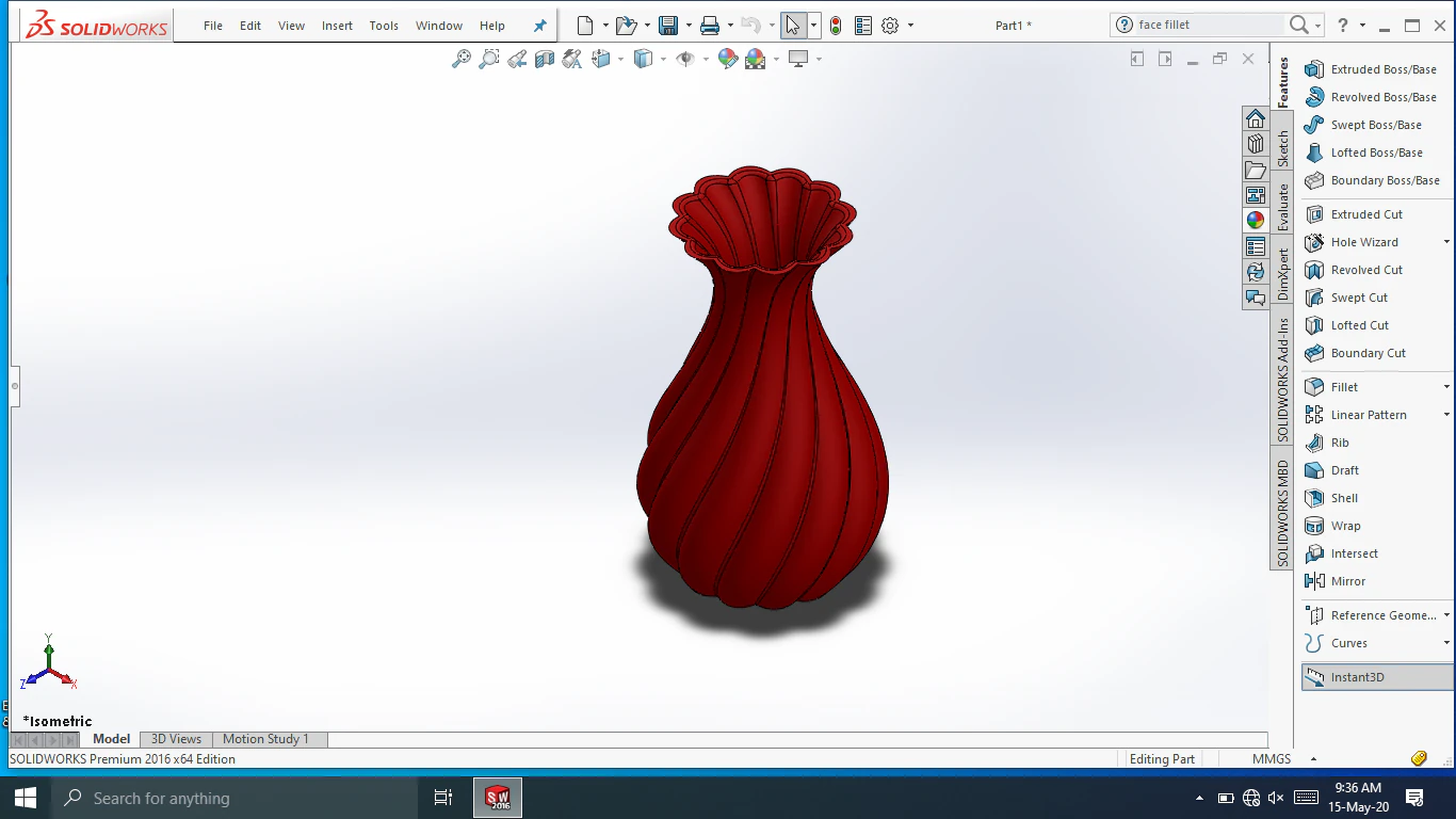 flower poat 3D Print Model .c4d .max .obj .3ds .fbx .stl .blend