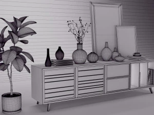 suporte de tv Modelo 3D