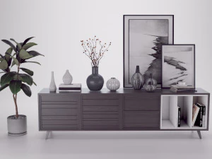 suporte de tv Modelo 3D