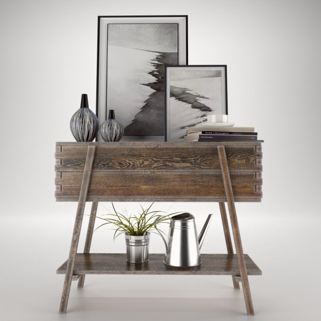 decor set 3D Модель .c4d .max .obj .3ds .fbx .stl .blend