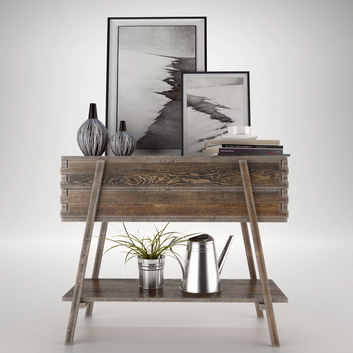 decor set 3D Model .c4d .max .obj .3ds .fbx .stl .blend