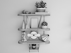 decoration set Model 3D