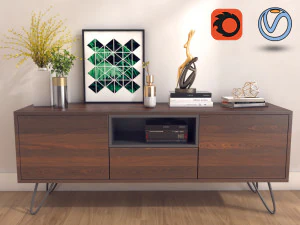 stojak na telewizor Model 3D