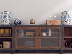 vintage tv stand Modelo 3D