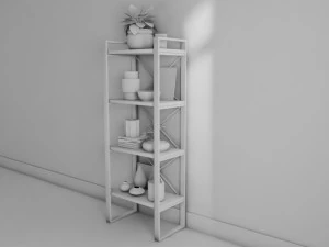 estante de metal Modelo 3D