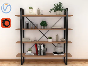 железная полка 3D Модель