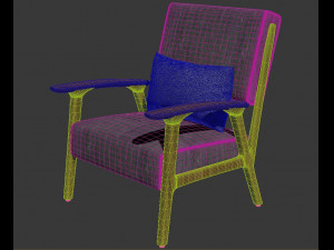 arm chair Modello 3D