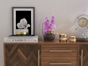 walnut sideboard Modelo 3D