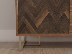 walnut sideboard Modelo 3D