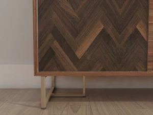 walnut sideboard 3D Model