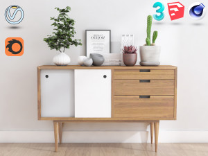 Sideboard set Modelo 3D