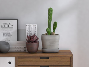 Sideboard set 3D Model