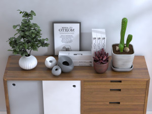 Sideboard set 3D Model