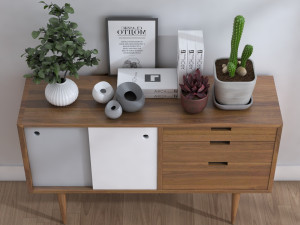 Sideboard set 3D Model
