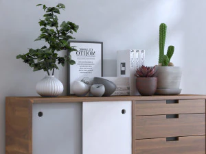 Sideboard set 3D Model