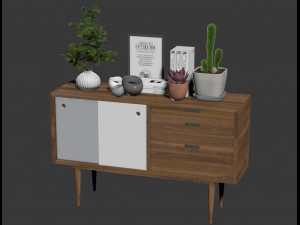 Sideboard set 3D Model