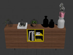 Sideboard Set 3D Модель