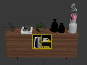 Sideboard Set 3D Model