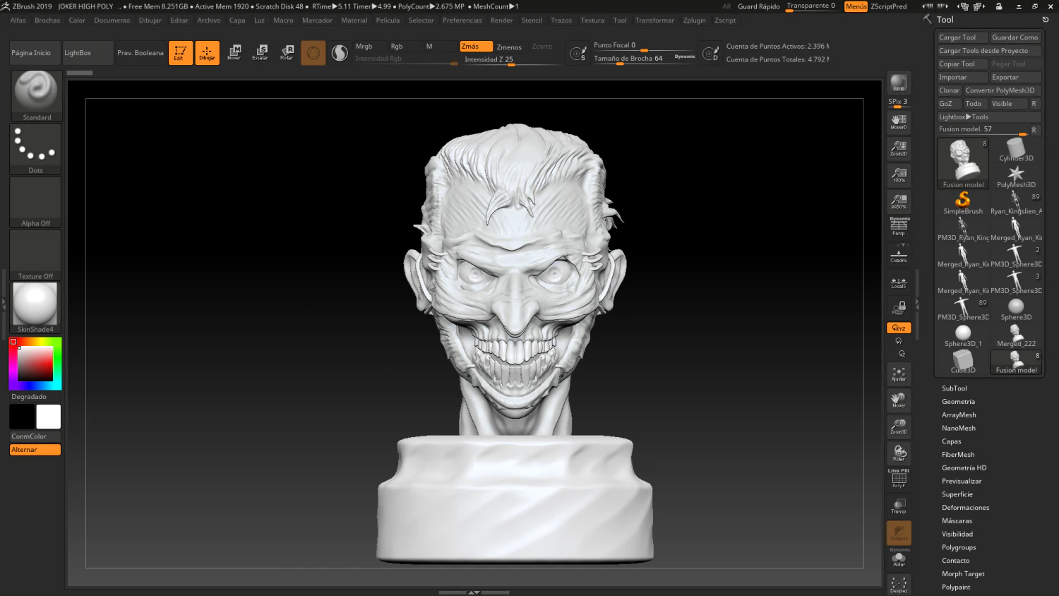 joker death of the family 3d print model 3D Print Model .c4d .max .obj .3ds .fbx .stl .blend 