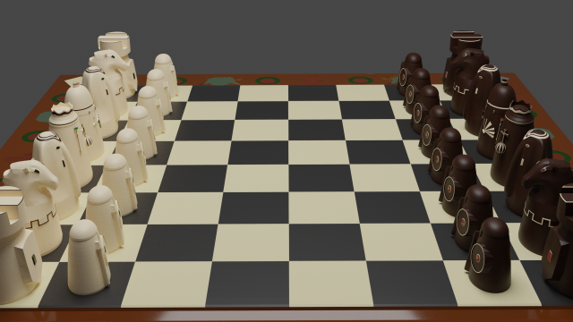 chess 3D Model .c4d .max .obj .3ds .fbx .stl .blend 