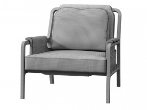 fergus lounge chair caste design 3D Модель
