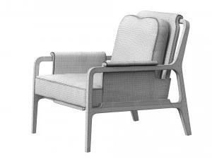 fergus lounge chair caste design 3D Model