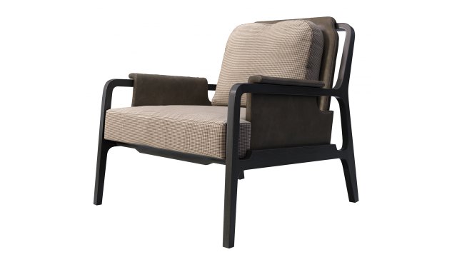 fergus lounge chair caste design 3D Модель .c4d .max .obj .3ds .fbx .stl .blend 