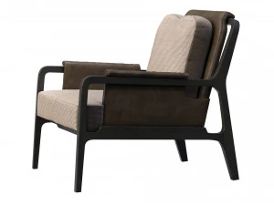 fergus lounge chair caste design 3D Model