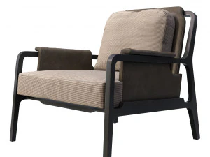 fergus lounge chair caste design 3D Model