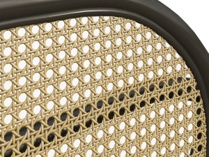 fannie wicker rattan square arm chair 3D Model
