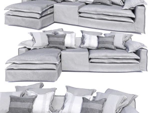 linteloo jans new elements sofa 4 seat adjustable grey 3D Model