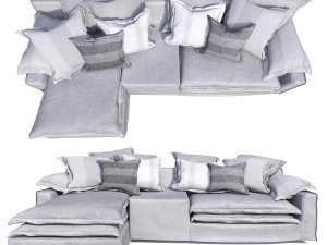 linteloo jans new elements sofa 4 seat adjustable grey 3D Model
