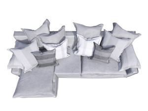 linteloo jans new elements sofa 4 seat adjustable grey 3D Модель