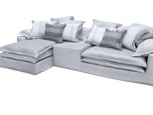 linteloo jans new elements sofa 4 seat adjustable grey 3D Модель