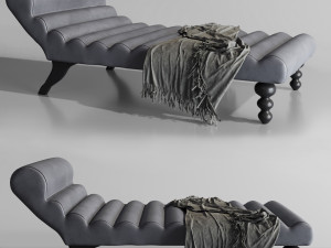modern design lazy chaise lounge indoor 3D 模型
