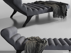 modern design lazy chaise lounge indoor 3D 模型