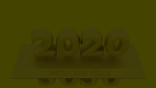 2020 with the virus 3D Print Model .c4d .max .obj .3ds .fbx .stl .blend 